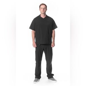 Essential Threads Men’s Welby Srubs Set Top and Pants Black XL New